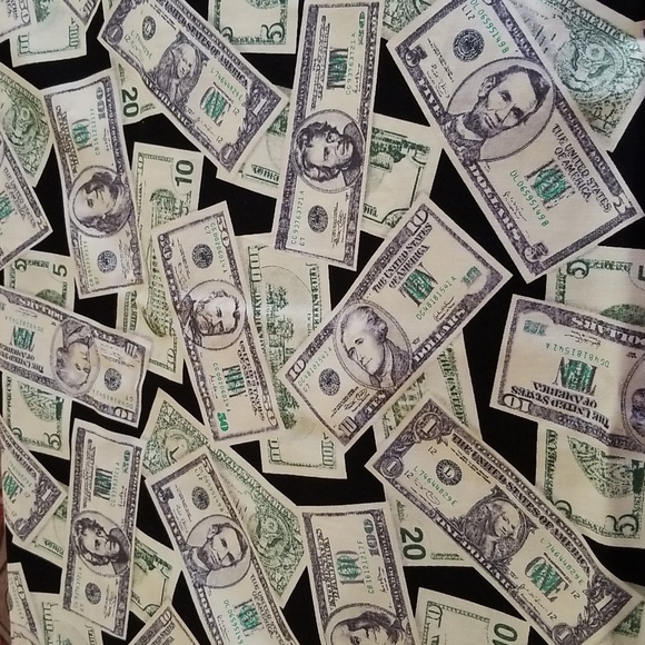 "Money" Fabric - Picture 4 of 4